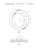 Flexible flying disc diagram and image