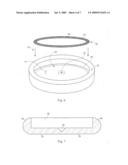 Flexible flying disc diagram and image