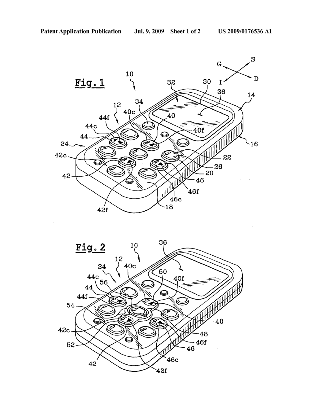 TELEPHONE COMPRISING A PERFECTED CONTROL KEYPAD - diagram, schematic, and image 02