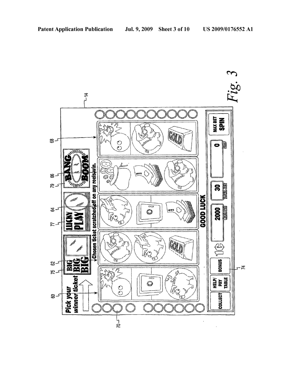 Wagering Game With Bonus-Selection Feature - diagram, schematic, and image 04