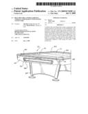 Billiard table and billiard ball storage compartment with mating connectors diagram and image