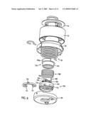 TIMING BELT TENSIONER WITH STOPS CONTROLLED BY BRAKE DEVICE diagram and image