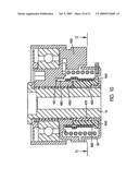 TIMING BELT TENSIONER WITH STOPS CONTROLLED BY BRAKE DEVICE diagram and image