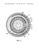 TIMING BELT TENSIONER WITH STOPS CONTROLLED BY BRAKE DEVICE diagram and image