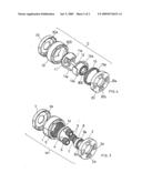 Epicyclic Reduction Gear With Multiple Modular Stages for Tubular Motor Reducers Operating Winding Roller Shutter,Roller Shades and the Like diagram and image