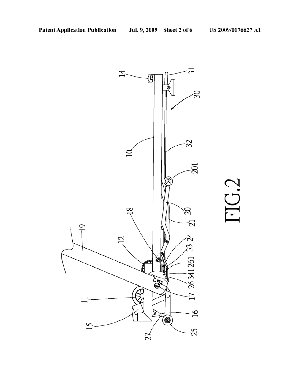 INTEGRATED FOLDING MECHANISM OF A TREADMILL - diagram, schematic, and image 03