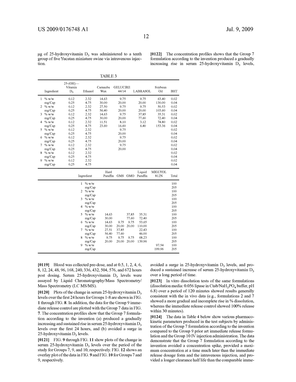 METHODS AND COMPOSITIONS FOR CONTROLLED RELEASE ORAL DOSAGE OF A VITAMIN D COMPOUND - diagram, schematic, and image 27