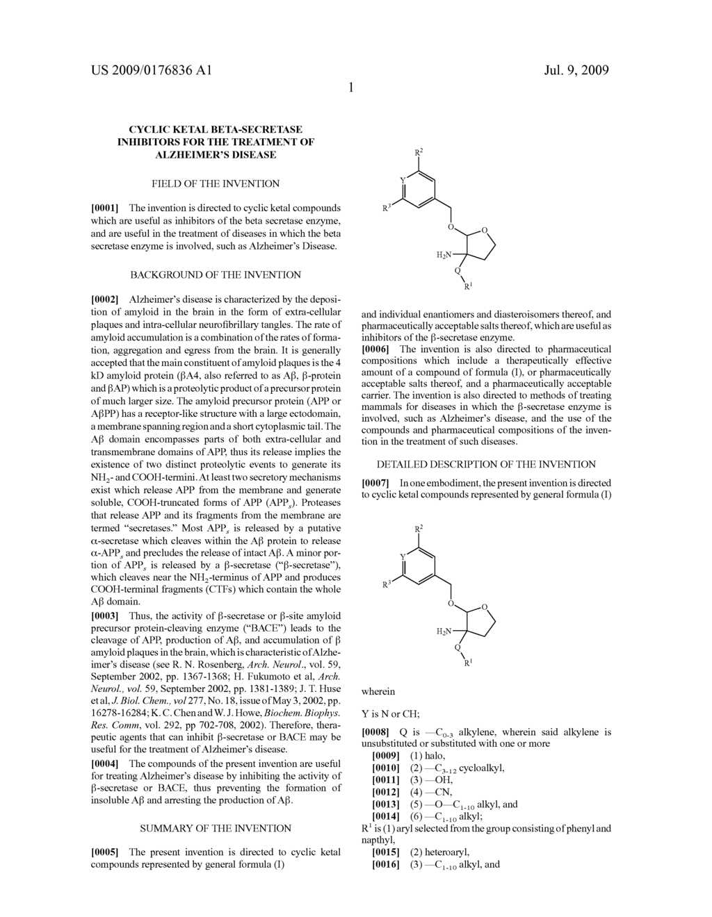 Cyclic Ketal Beta-Secretase Inhibitors for the Treatment of Alzheimer's Disease - diagram, schematic, and image 02