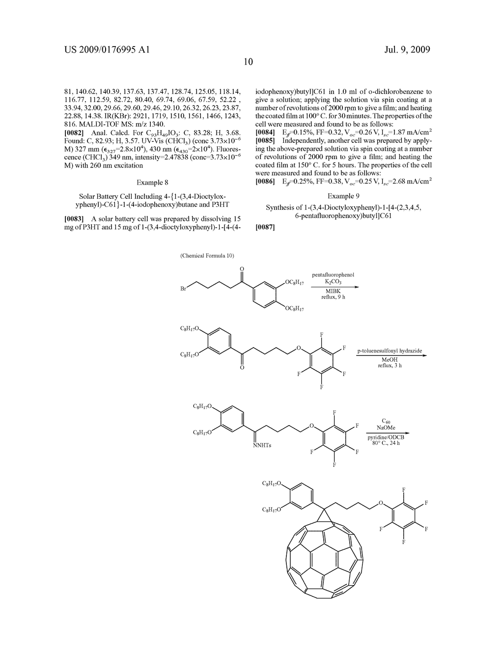 Soluble fullerene derivatives - diagram, schematic, and image 12