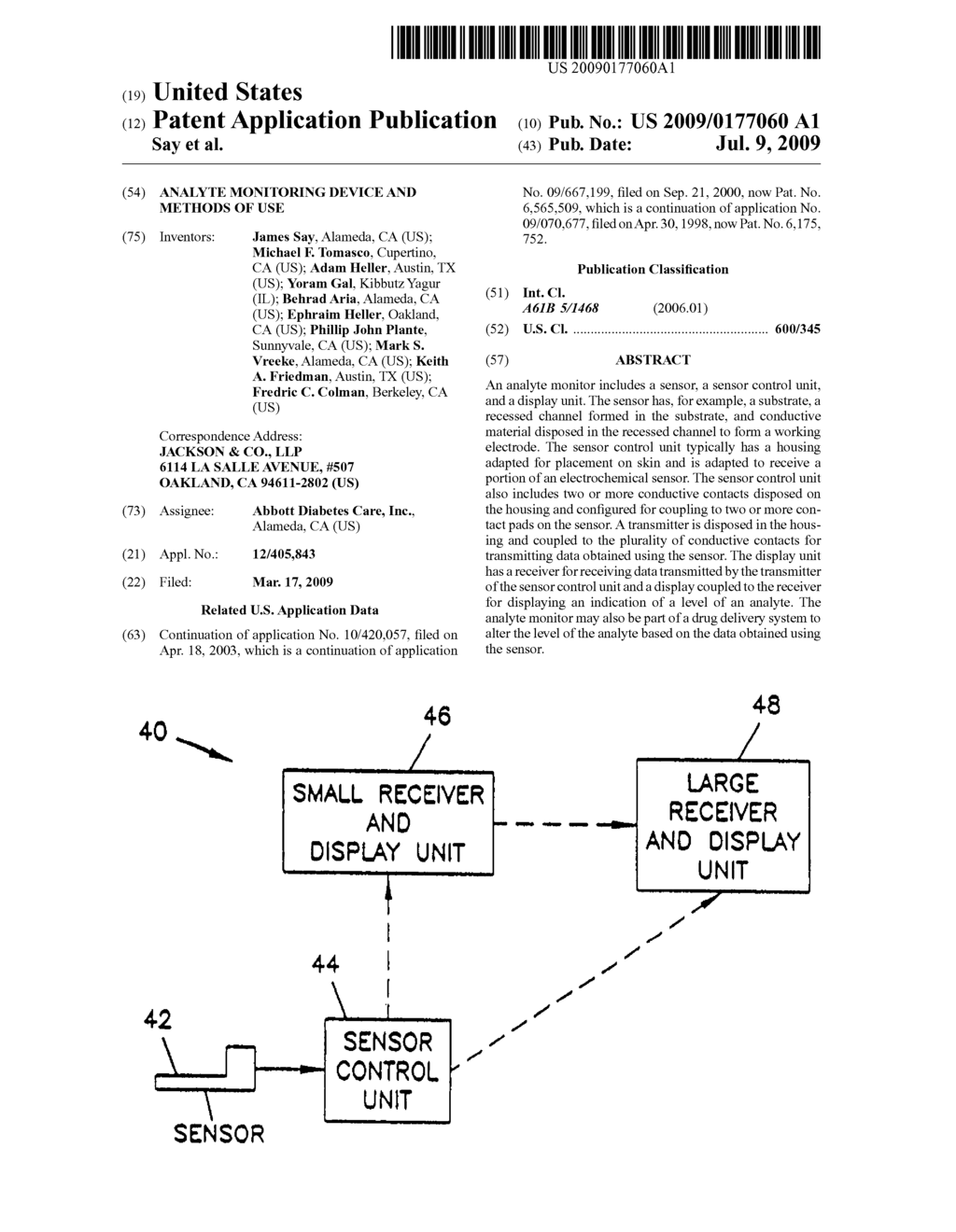 Analyte Monitoring Device and Methods of Use - diagram, schematic, and image 01