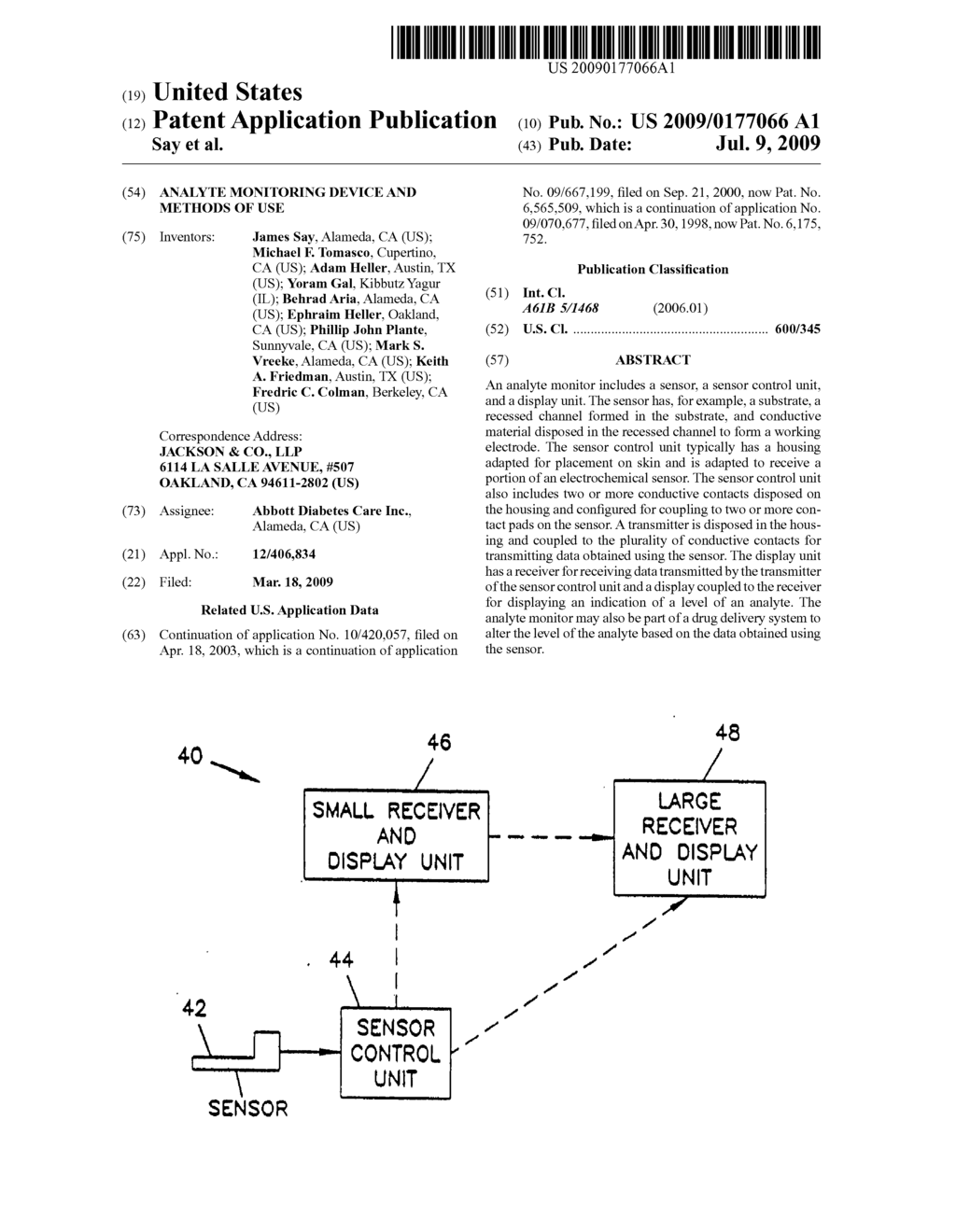 Analyte Monitoring Device and Methods of Use - diagram, schematic, and image 01