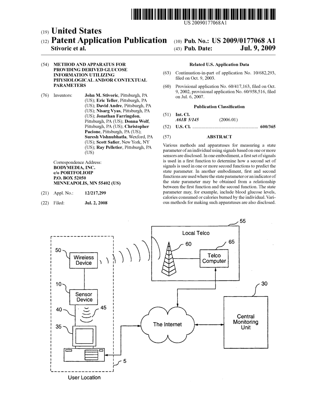 Method and apparatus for providing derived glucose information utilizing physiological and/or contextual parameters - diagram, schematic, and image 01