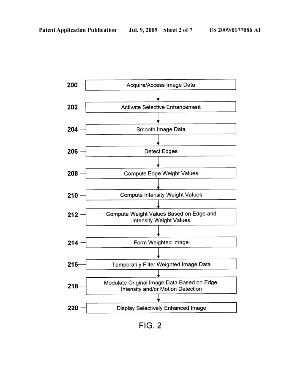 METHOD AND APPARATUS FOR SELECTIVELY ENHANCING ULTRASOUND IMAGE DATA - diagram, schematic, and image 03