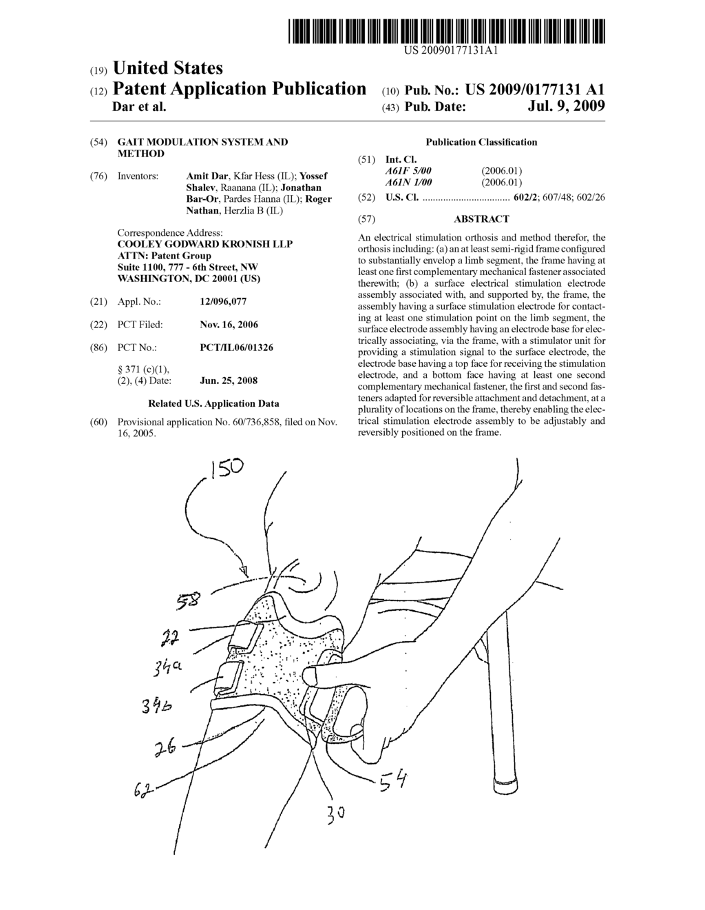 GAIT MODULATION SYSTEM AND METHOD - diagram, schematic, and image 01