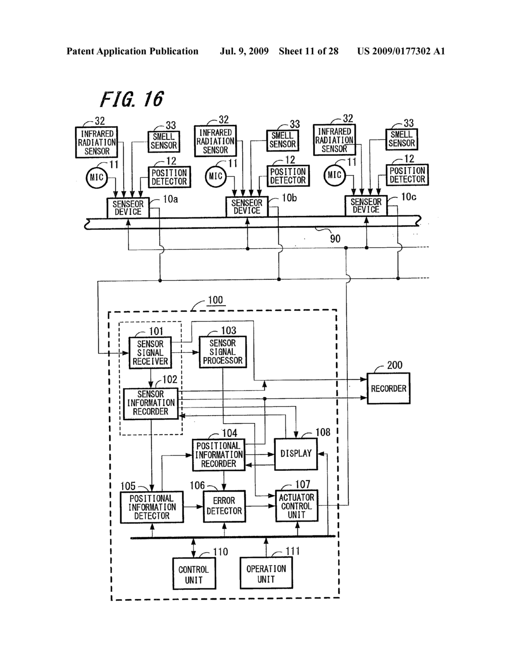 SENSOR INFORMATION OBTAINING APPARATUS, SENSOR DEVICE, INFORMATION PRESENTING APPARATUS, MOBILE INFORMATION APPARATUS, SENSOR CONTROL METHOD, SENSOR PROCESSING METHOD, AND INFORMATION PRESENTING METHOD - diagram, schematic, and image 12