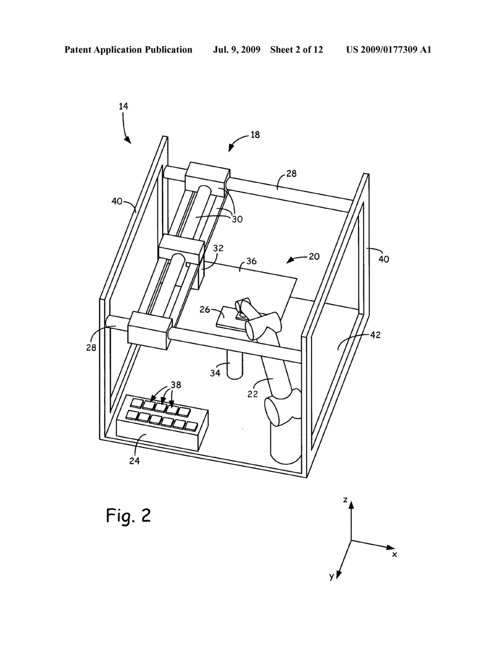 System for building three-dimensional objects containing embedded inserts, and method of use thereof - diagram, schematic, and image 03