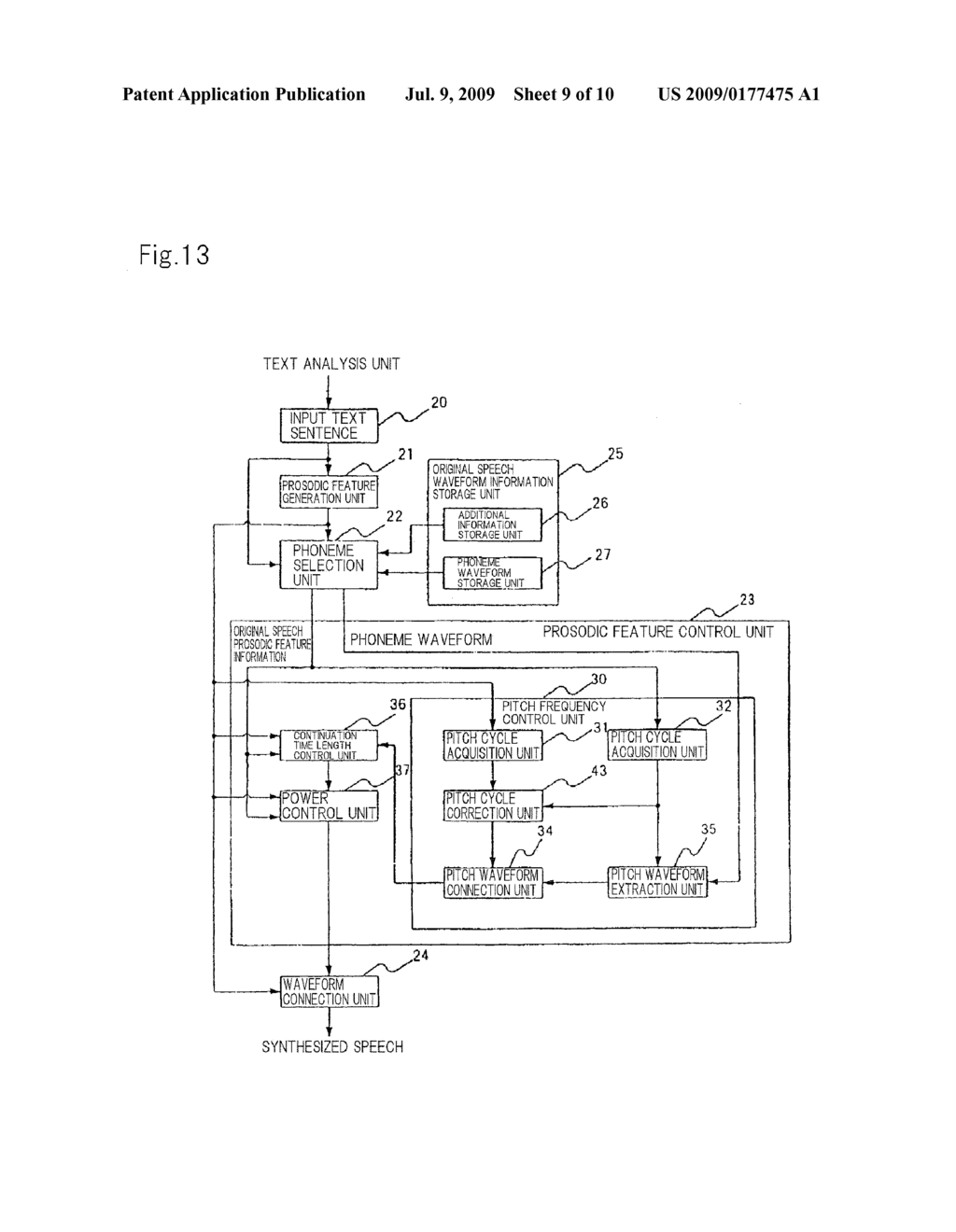 SPEECH SYNTHESIS DEVICE, METHOD, AND PROGRAM - diagram, schematic, and image 10