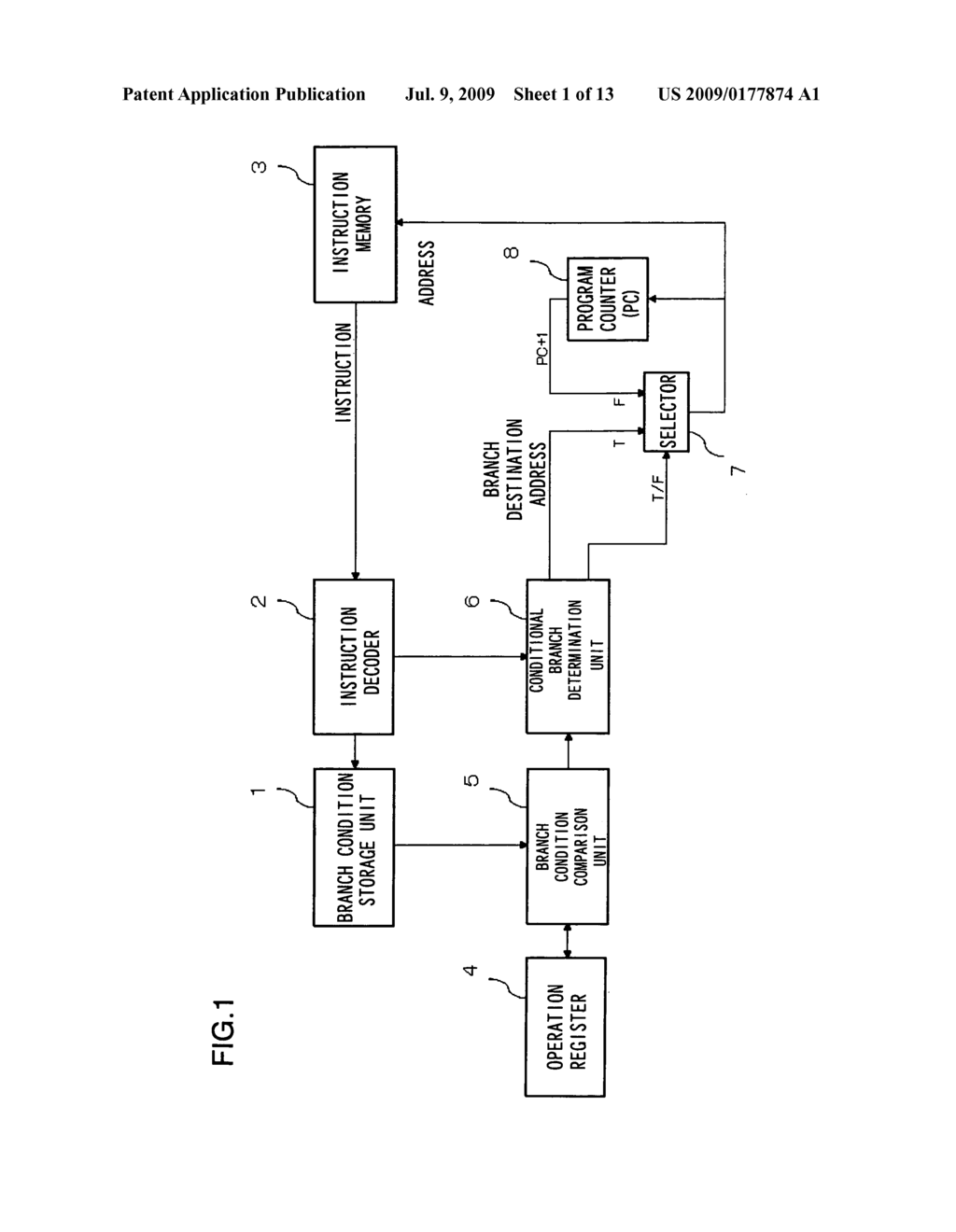 Processor apparatus and conditional branch processing method - diagram, schematic, and image 02