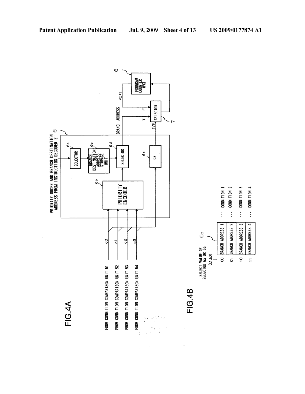 Processor apparatus and conditional branch processing method - diagram, schematic, and image 05