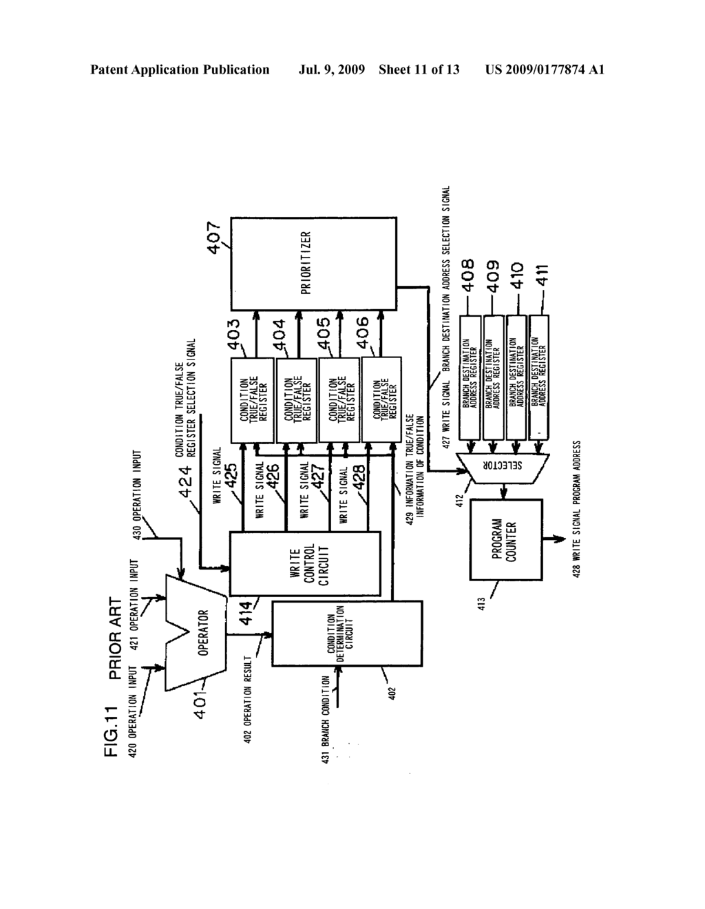 Processor apparatus and conditional branch processing method - diagram, schematic, and image 12