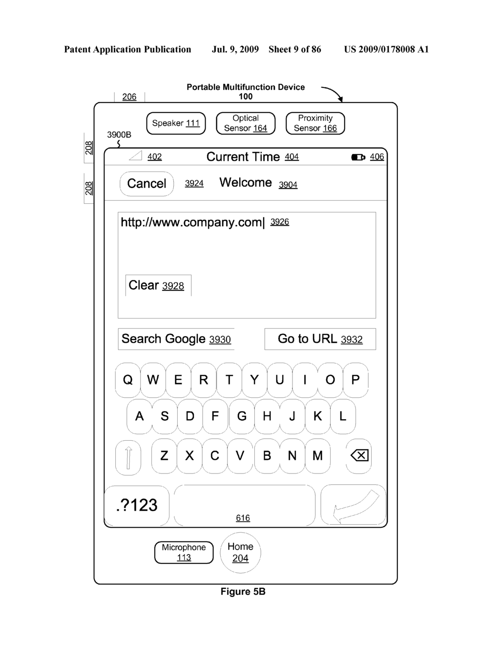 Portable Multifunction Device with Interface Reconfiguration Mode - diagram, schematic, and image 10