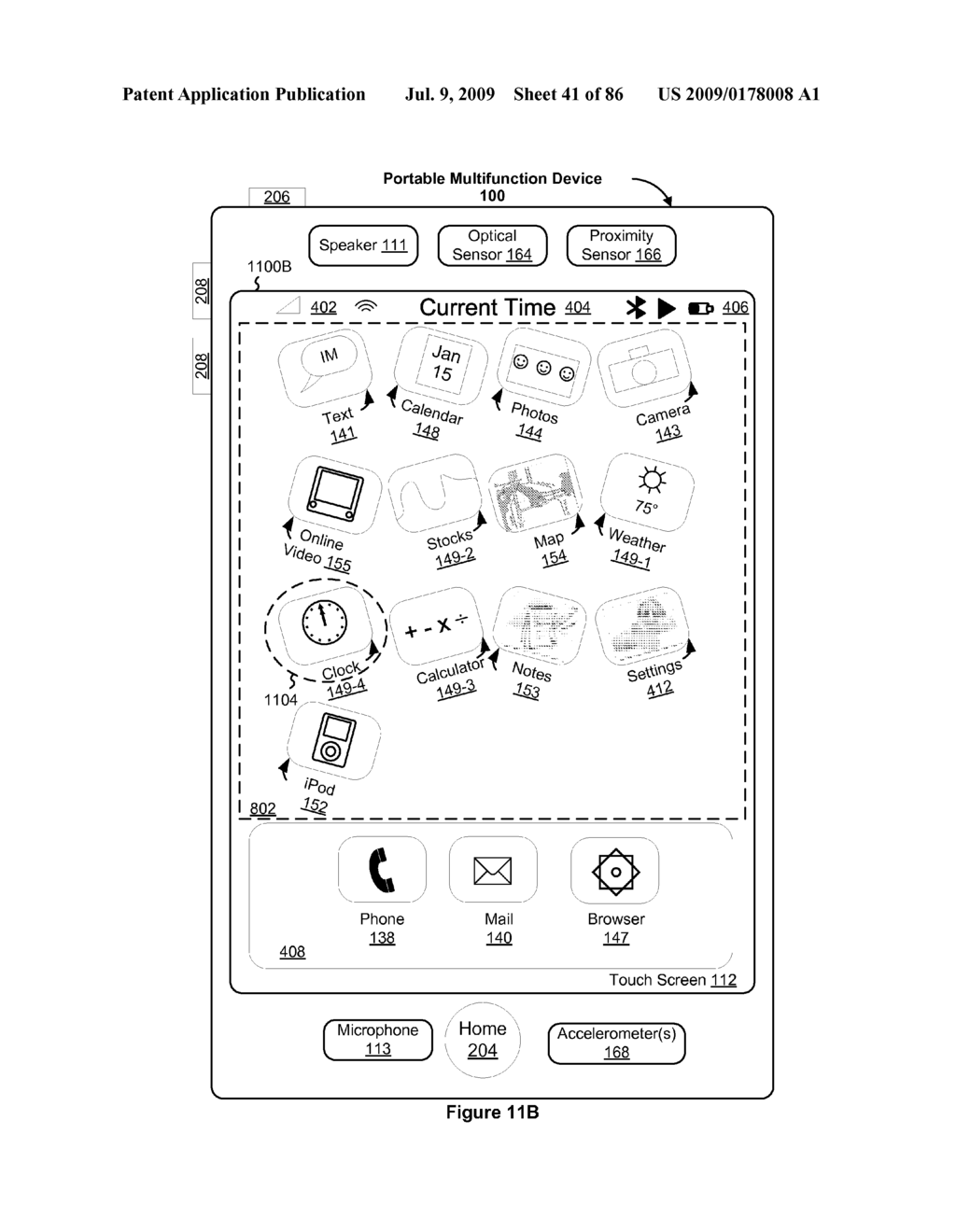 Portable Multifunction Device with Interface Reconfiguration Mode - diagram, schematic, and image 42