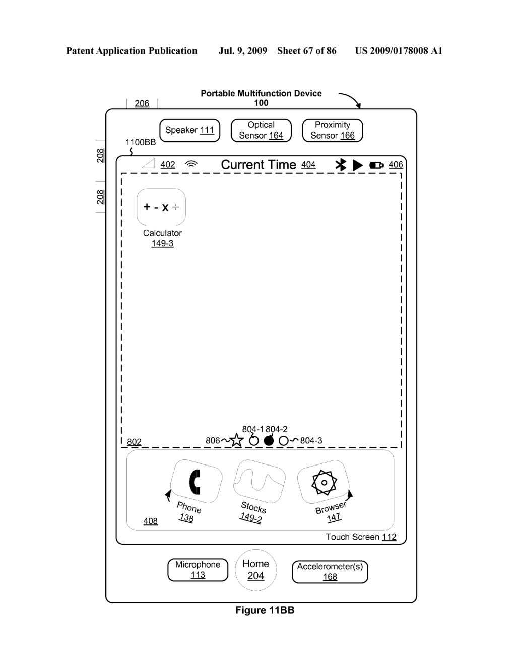 Portable Multifunction Device with Interface Reconfiguration Mode - diagram, schematic, and image 68