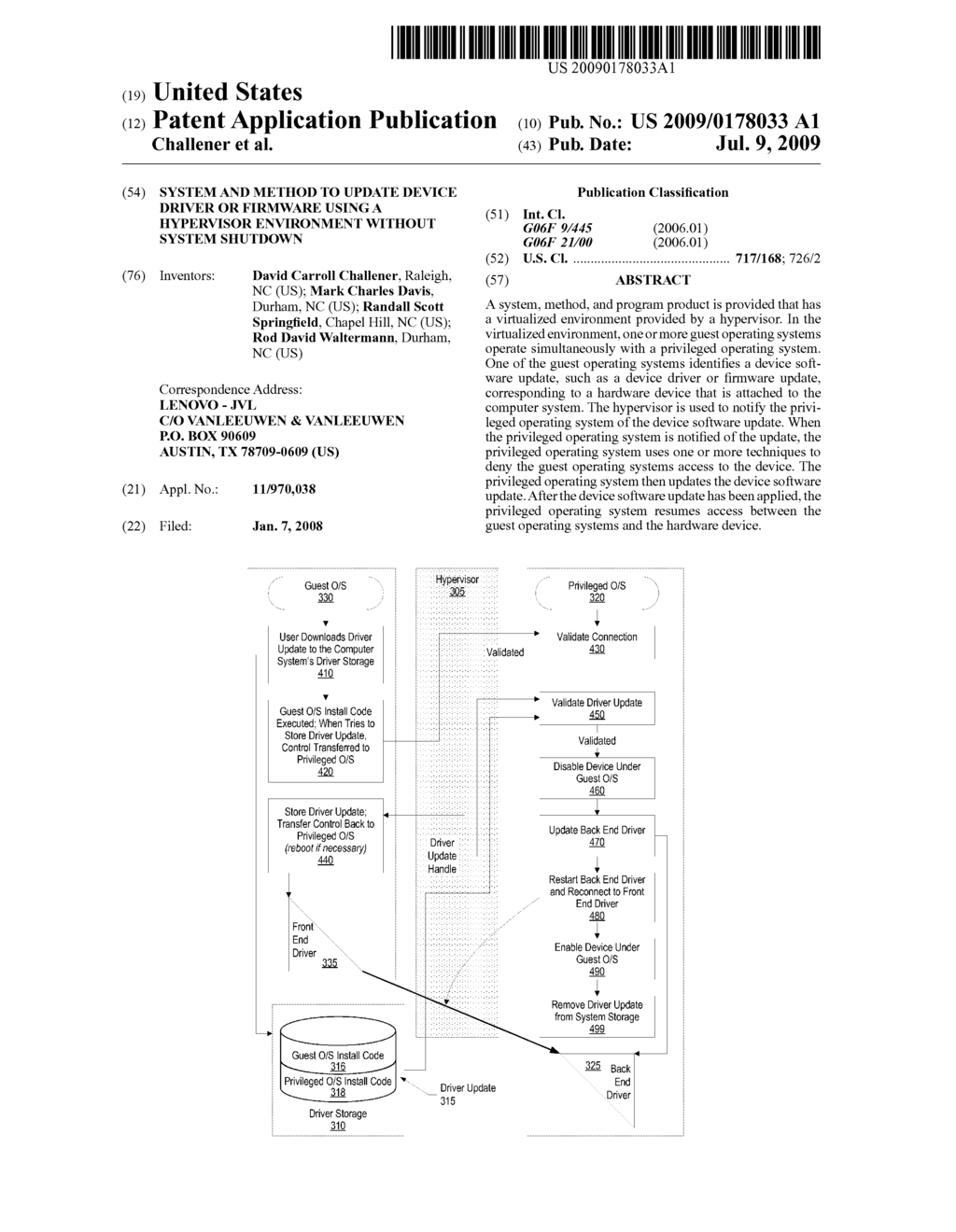 System and Method to Update Device Driver or Firmware Using a Hypervisor Environment Without System Shutdown - diagram, schematic, and image 01