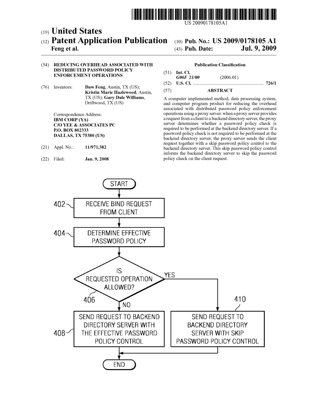 REDUCING OVERHEAD ASSOCIATED WITH DISTRIBUTED PASSWORD POLICY ENFORCEMENT OPERATIONS - diagram, schematic, and image 01