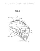 Sport helmet diagram and image