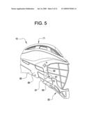 Sport helmet diagram and image