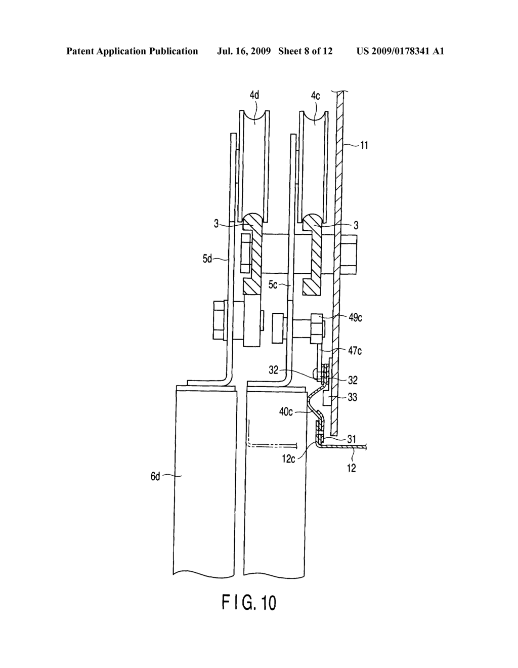 SEALING DEVICE FOR ELEVATOR - diagram, schematic, and image 09
