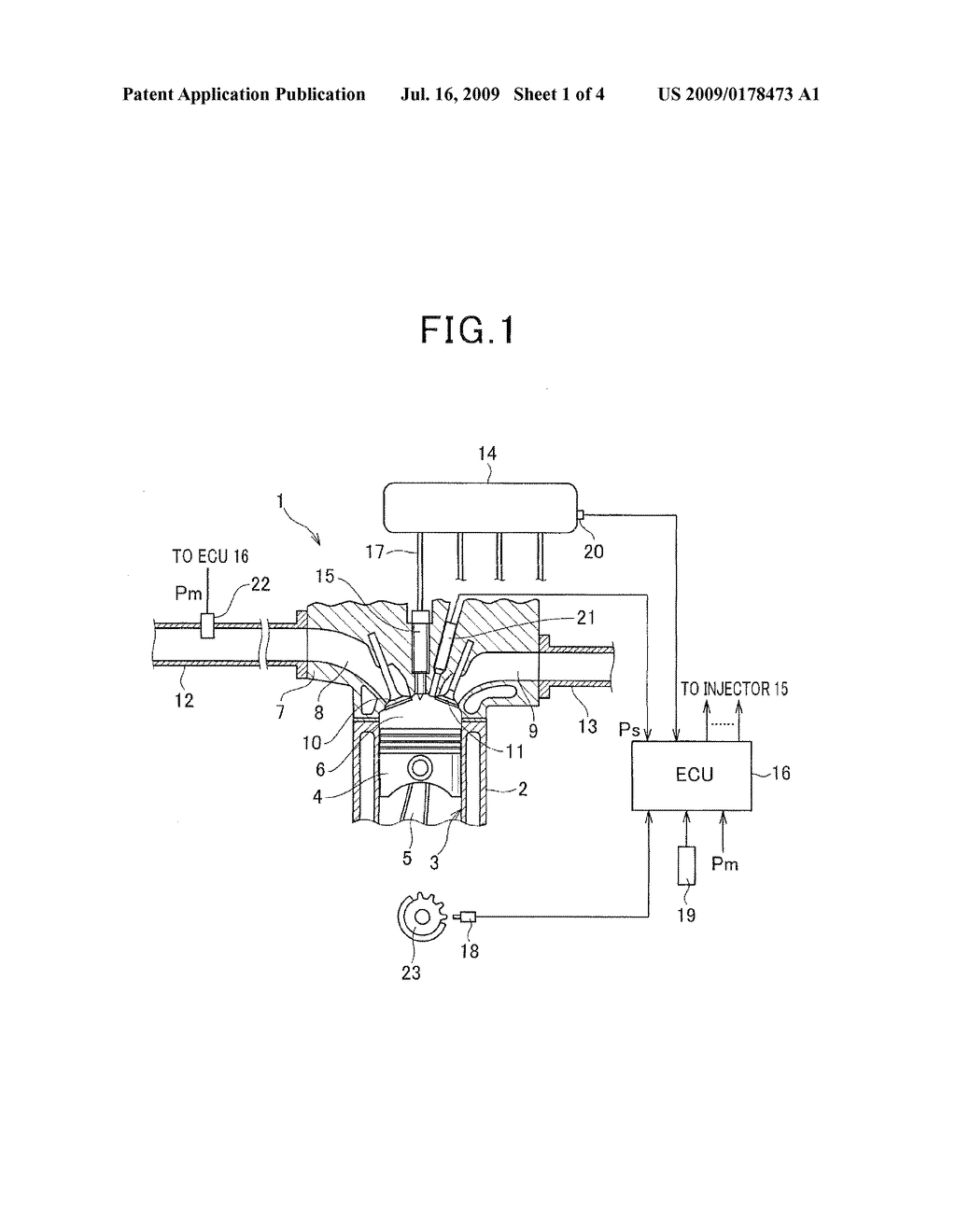 APPARATUS FOR DETECTING ROTATIONAL POSITION OF INTERNAL COMBUSTION ENGINE - diagram, schematic, and image 02