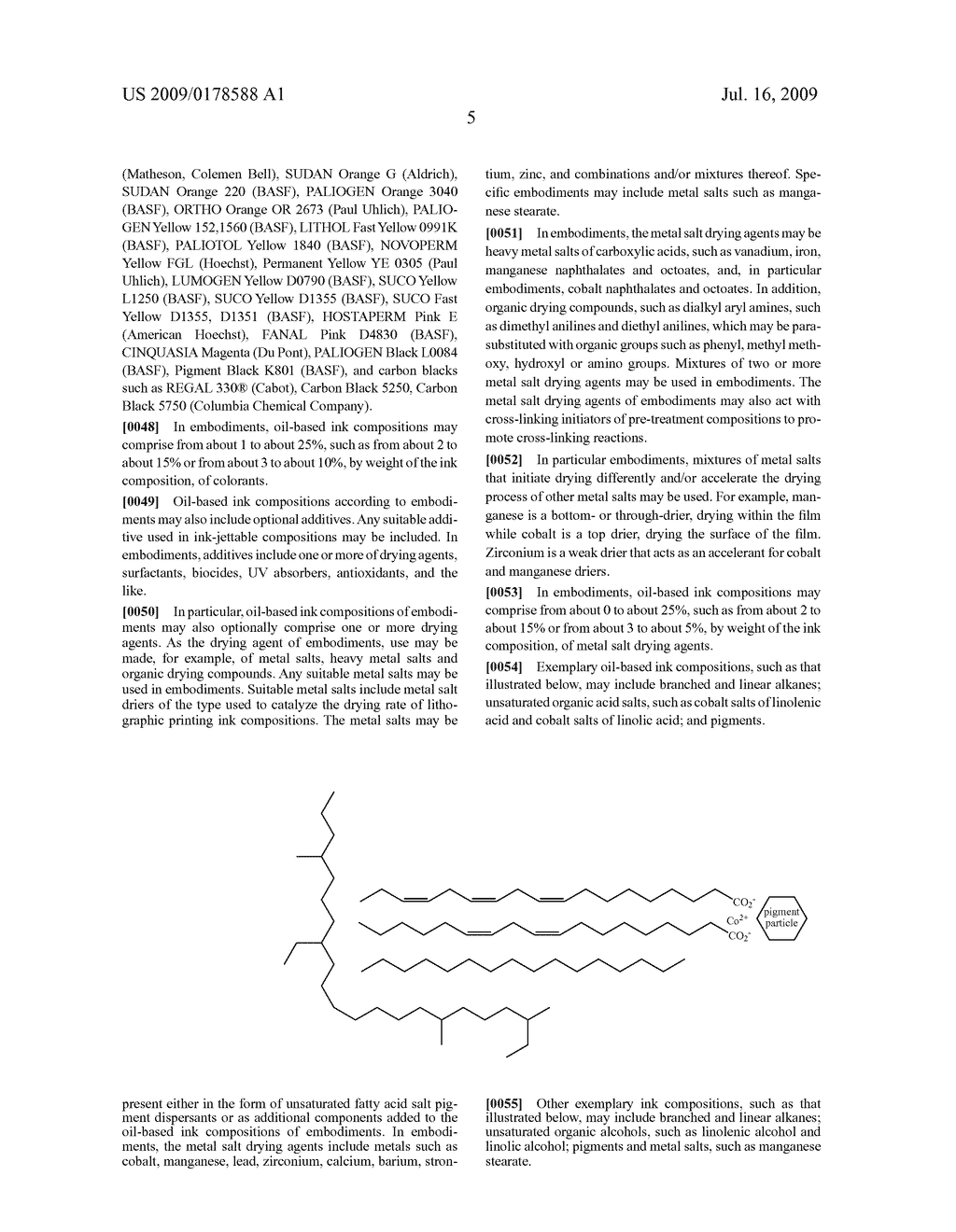 PRE-TREATMENT COMPOSITIONS, OIL-BASED INK COMPOSITIONS, AND PROCESSES FOR INK-JET RECORDING USING PRE-TREATMENT COMPOSITIONS AND OIL-BASED INK COMPOSITIONS - diagram, schematic, and image 06