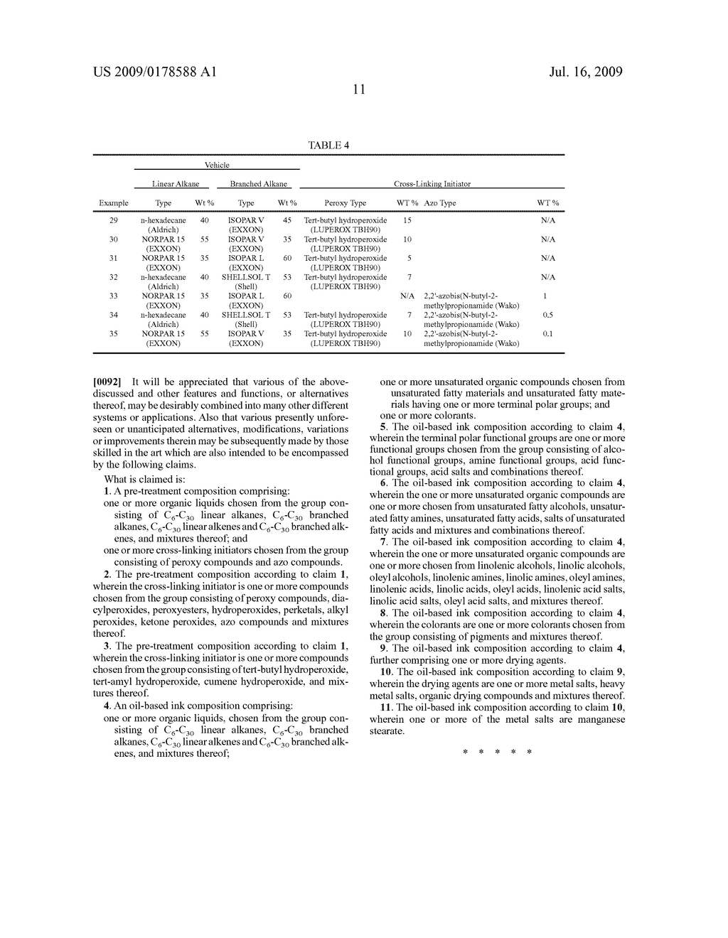 PRE-TREATMENT COMPOSITIONS, OIL-BASED INK COMPOSITIONS, AND PROCESSES FOR INK-JET RECORDING USING PRE-TREATMENT COMPOSITIONS AND OIL-BASED INK COMPOSITIONS - diagram, schematic, and image 12