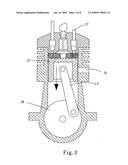 Heat energy recycling device for an engine and two-stroke engine using the same diagram and image