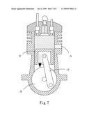 Heat energy recycling device for an engine and two-stroke engine using the same diagram and image