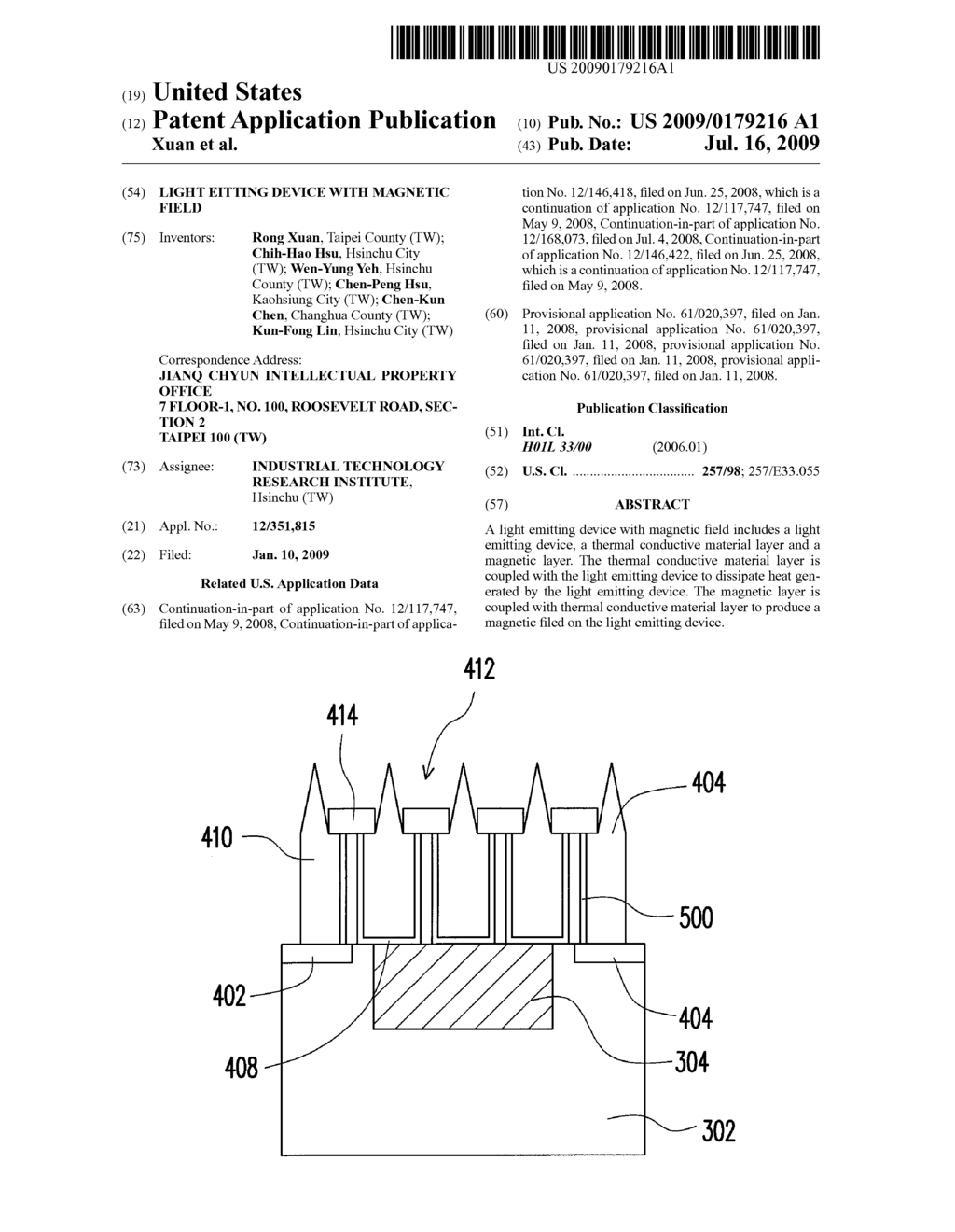 LIGHT EITTING DEVICE WITH MAGNETIC FIELD - diagram, schematic, and image 01