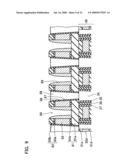 NON-VOLATILE SEMICONDUCTOR MEMORY DEVICE AND METHOD OF MANUFACTURING THE SAME diagram and image