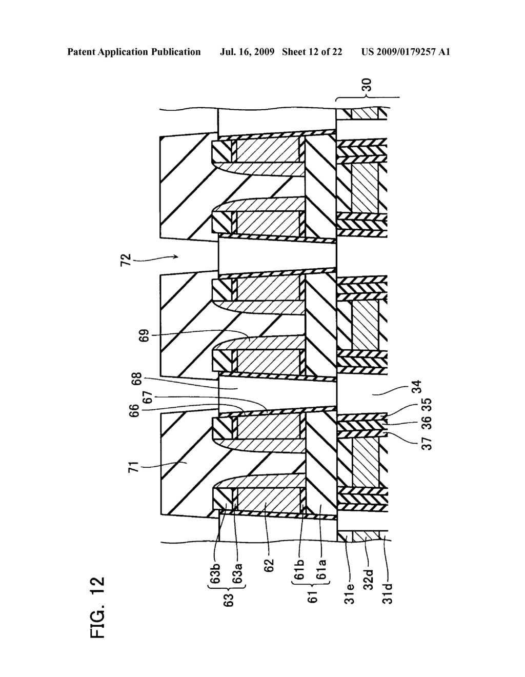 NON-VOLATILE SEMICONDUCTOR MEMORY DEVICE AND METHOD OF MANUFACTURING THE SAME - diagram, schematic, and image 13