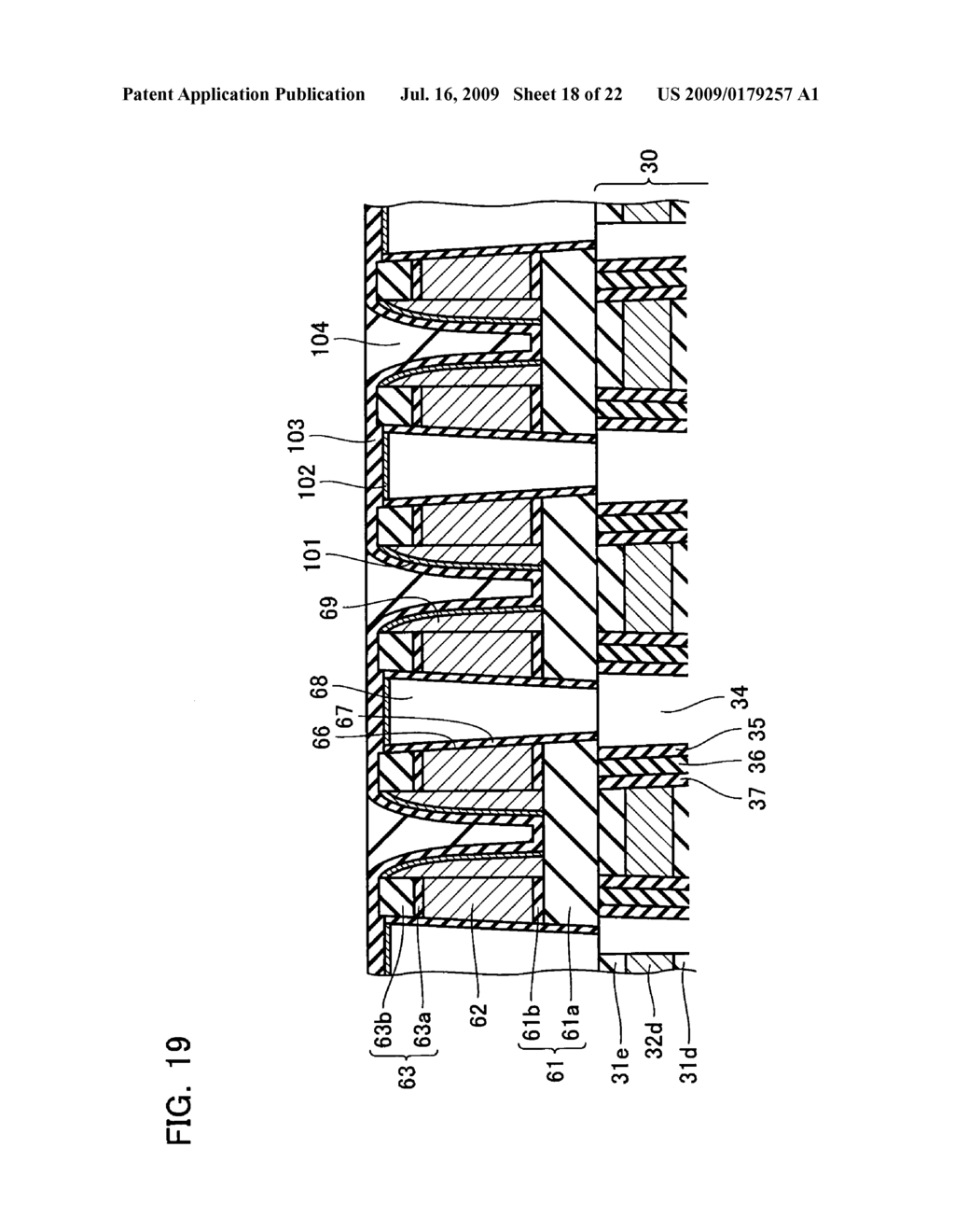 NON-VOLATILE SEMICONDUCTOR MEMORY DEVICE AND METHOD OF MANUFACTURING THE SAME - diagram, schematic, and image 19