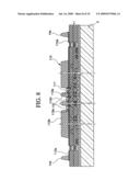 Sealing structure with barrier membrane for electronic element, display device, electronic apparatus, and fabrication method for electronic element diagram and image