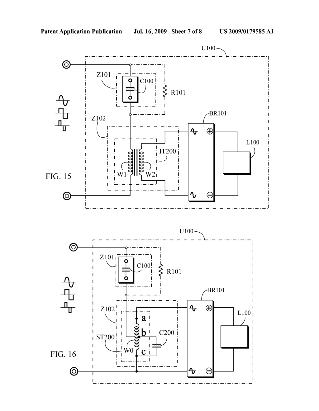 UNI-DIRECTIONAL LIGHT EMITTING DIODE DRVIE CIRCUIT IN BI-DIRECTIONAL DIVIDED POWER IMPEDANCE - diagram, schematic, and image 08