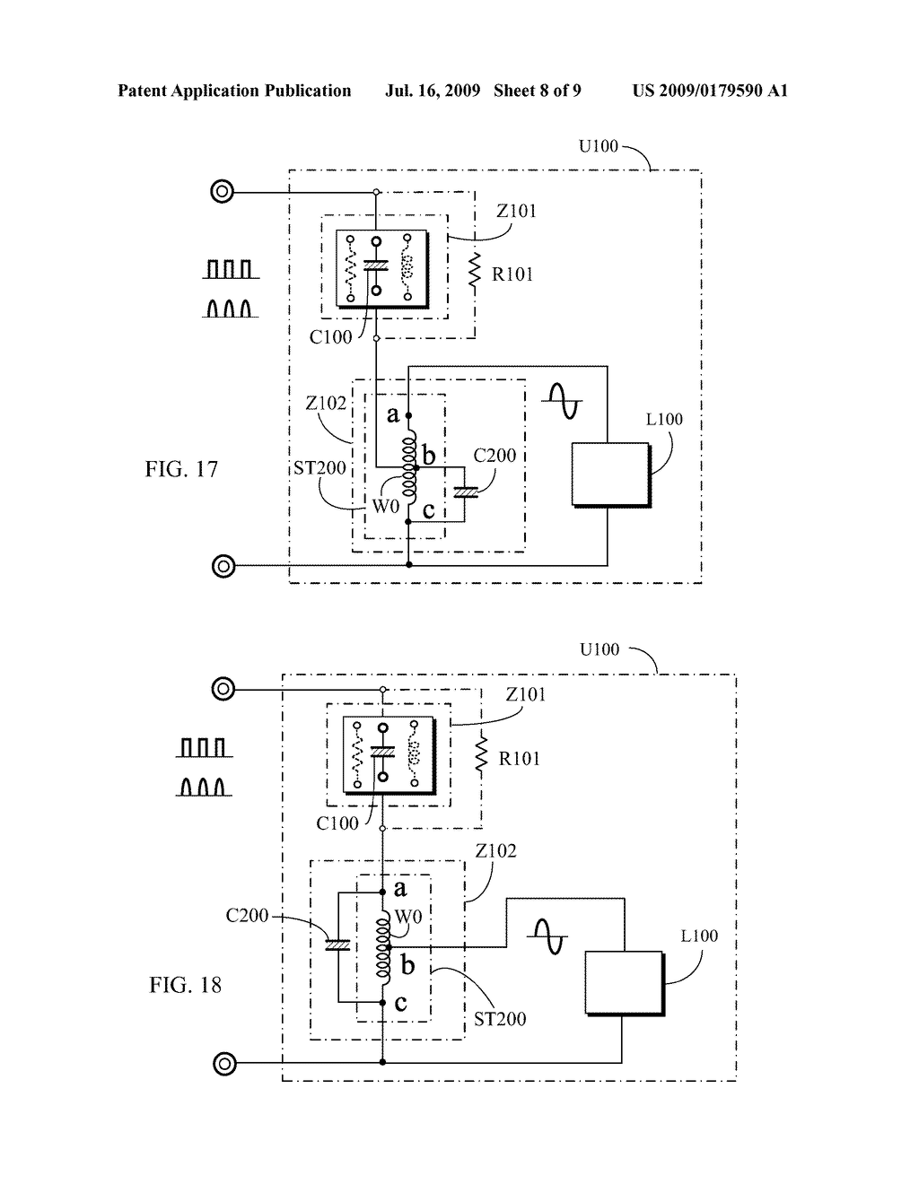 BI-DIRECTIONAL LIGHT EMITTING DIODE DRIVE CIRCUIT IN PULSED POWER PARALLEL RESONANCE - diagram, schematic, and image 09