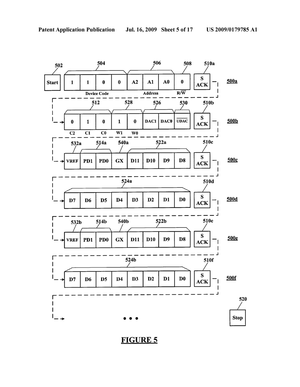 Read and Write Interface Communications Protocol for Digital-to-Analog Signal Converter with Non-Volatile Memory - diagram, schematic, and image 06