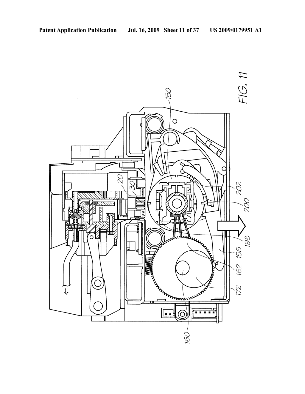 PRINTHEAD NOZZLE FACE WIPER WITH MULTIPLE OVERLAPPING SKEW BLADES - diagram, schematic, and image 12