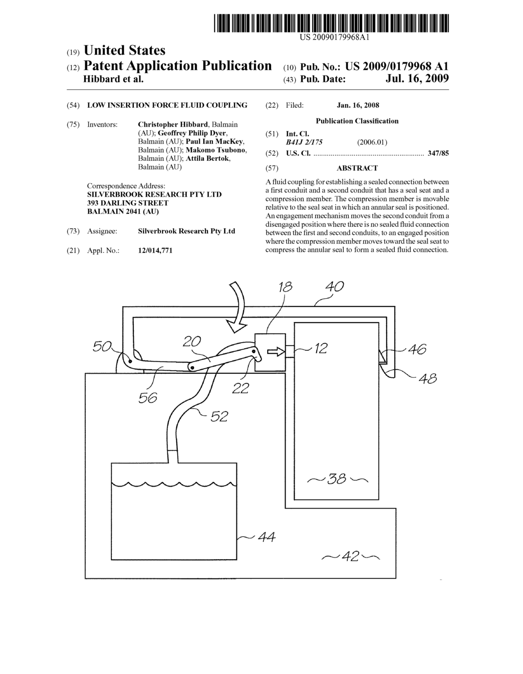 LOW INSERTION FORCE FLUID COUPLING - diagram, schematic, and image 01