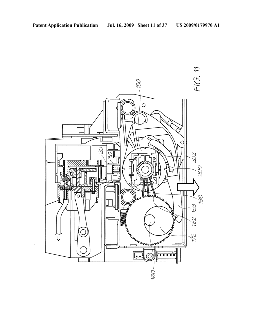 PRINTER WITH FLUIDICALLY COUPLED PRINTHEAD CARTRIDGE - diagram, schematic, and image 12