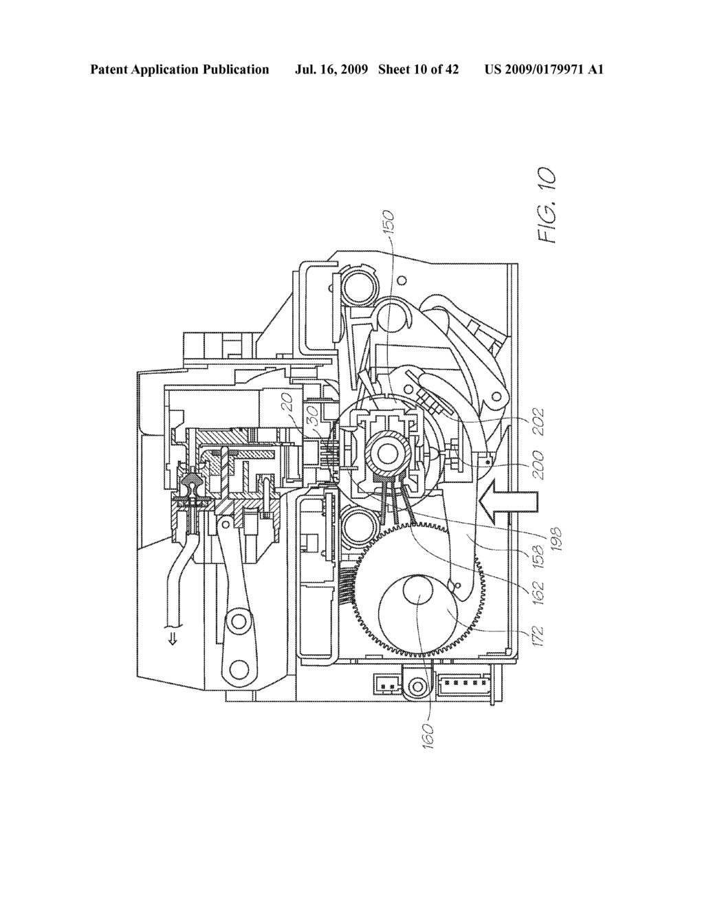 PRINTHEAD MAINTENANCE FACILITY WITH INK STORAGE AND DRIVEN VACUUM DRAINAGE COUPLING - diagram, schematic, and image 11