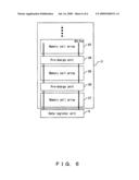 Semiconductor memory device having bit line pre-charge unit separated from data register diagram and image